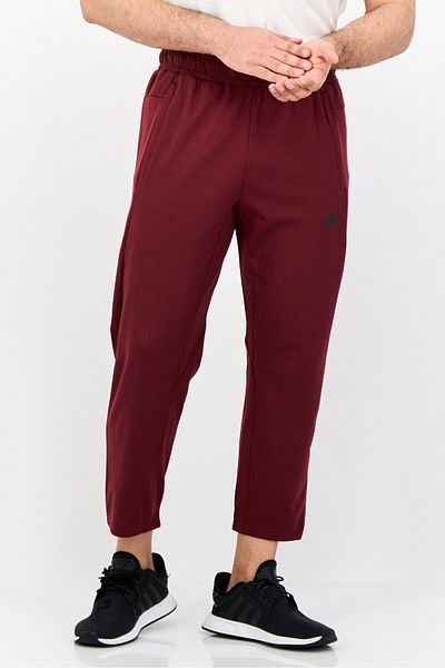 adidas Men Slim Fit Yoga Track Pants, Maroon