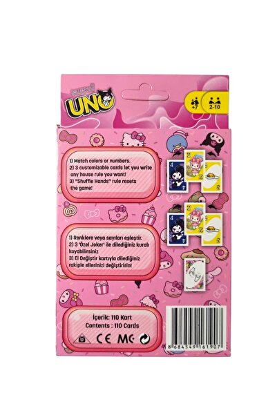 Oyunsal Kuromi Uno Oyun Kartı
