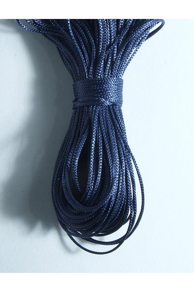 Eskişehir hobi sanat Σετ μπλε ναυτικό 1 mm 25 μέτρα λεπτό σχοινί αλεξίπτωτου - Σετ βραχιόλι και κολιέ μακραμέ