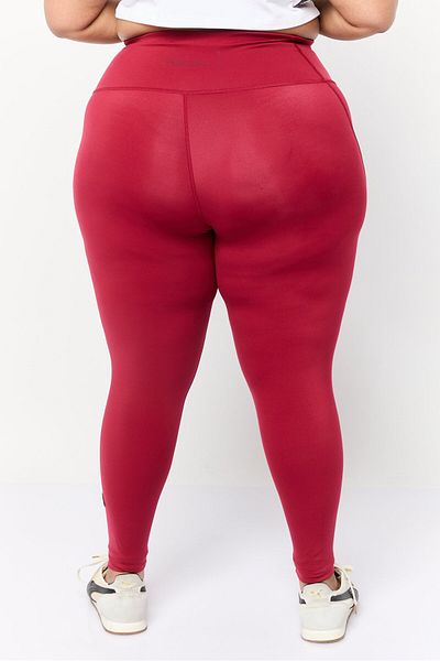 adidas Women Plus Size Training Leggings, Maroon