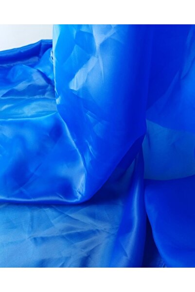 Kumaş Parça Тюль синього кольору (ширина 150 см x довжина 250 см)