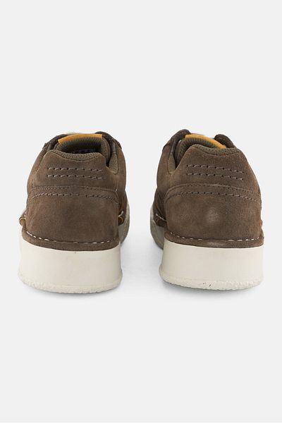 CLARKS Women Craft Cup Court Lace Up Casual Shoes, Dark Olive