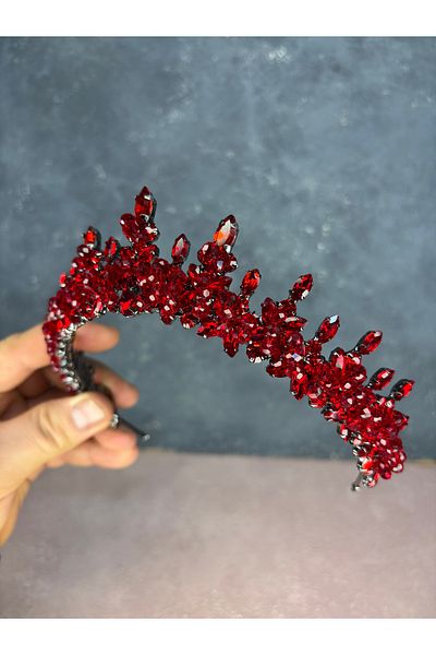 Hayalperest boncuk Likya Bead Embroidered Bridal Henna Crown