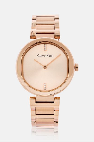 Calvin Klein Women 25200431 Analog Stainless Watch 30mm, Rose Gold