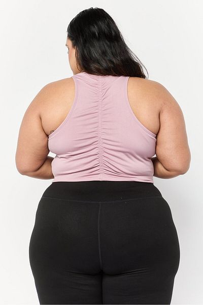 Puma Women Brand Logo Padded Sports Bra, Mauve
