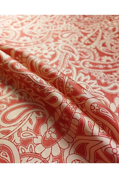 Kumaş Parça Крем Нар Цвіт Кольори Флош Вуаль (Ширина 150 см x Довжина 390 см)