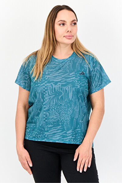 adidas Women Sportswear Fit Short Sleeve Outdoor Top, Green