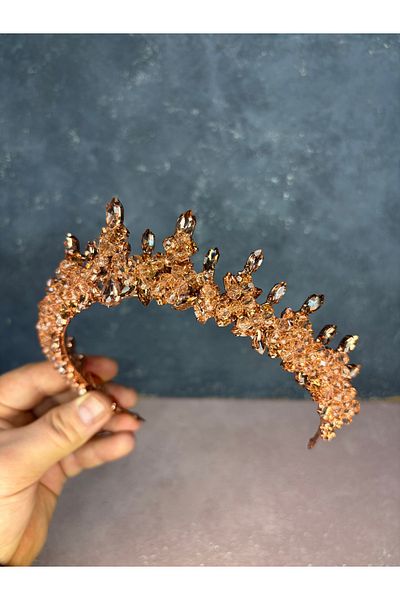 Hayalperest boncuk Likya Bead Embroidered Bridal Henna Crown