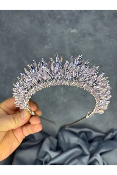 Hayalperest boncuk River Beaded Bridal Henna Crown Hair Accessory