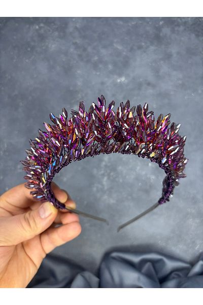 Hayalperest boncuk River Beaded Bridal Henna Crown Hair Accessory