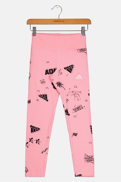 adidas Kids Girl Sportswear Fit Outdoor Leggings, Pink