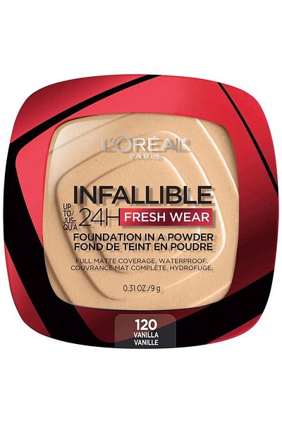 LEADING LINES L'Oréal Paris Infallible Fresh Firming Foundation, 120 Warm Vanilla