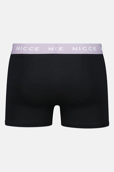 Nicce Men 3 Pieces Brand Logo Boxer Briefs, Black