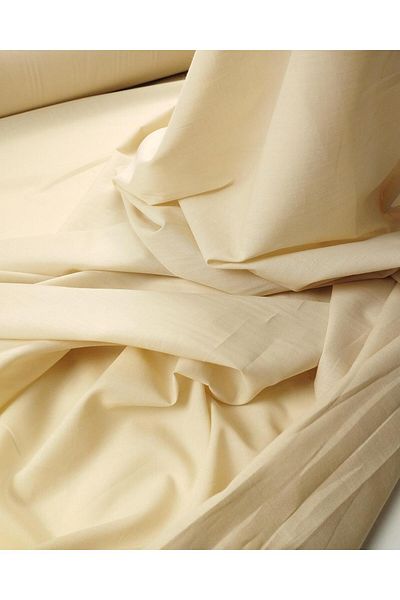 Kumaş Parça Βαμβακερό Voile σε κρεμ χρώμα