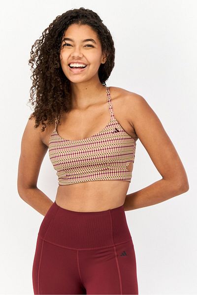 adidas Women Allover Print Non-Padded Sports Bra, Multicolor