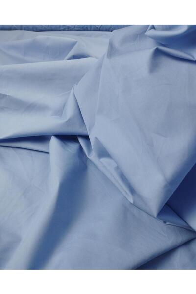 Kumaş Parça Тканина з бавовни відкритого блакитного кольору, ширина: 140 см