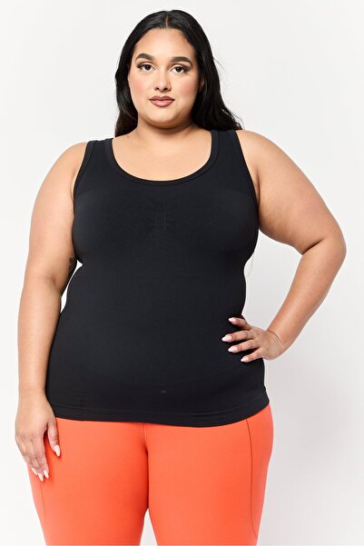 adidas Women Plus Size Sleeveless Training Top, Black