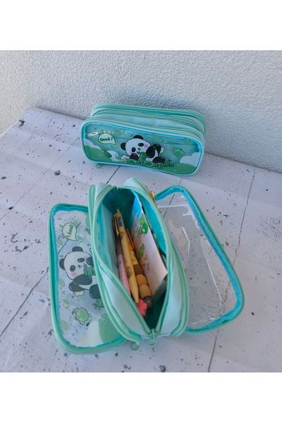 senacacollection Panda Διαφανής Εισαγόμενη θήκη για στυλό με πολλά μάτια 1 τεμάχιο