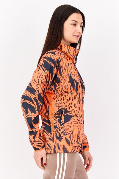 adidas Women Sportswear Fit Long Sleeve Running Jackets, Orange