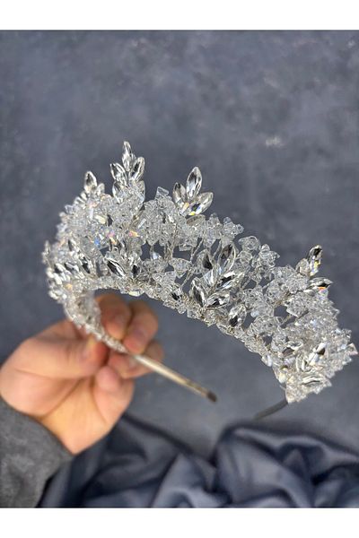 Hayalperest boncuk Nature Beaded Bridal Crown Henna and Hair Accessory