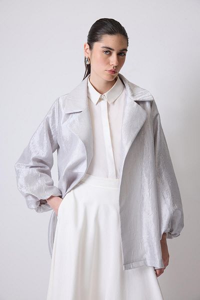 Touché Privé Oversize Jacket with Jacquard Belt
