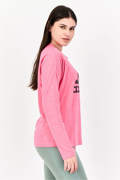 adidas Women Sportswear Fit Long Sleeve Outdoor Top, Pink