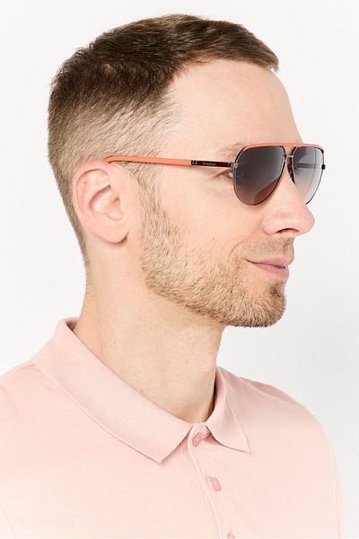 Timberland Men TB0002806D61 Aviator Sunglass, Peach