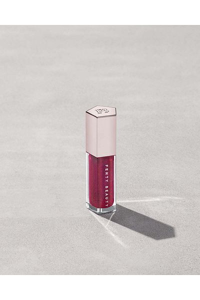 FENTY BEAUTY GLOSS BOMB UNIVERSAL LIP LUMINIZER - Fuchsia Flex - shimmering holographic deep fuchsia