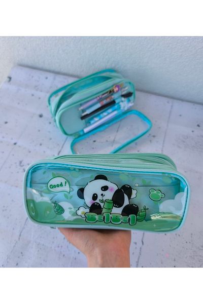 senacacollection Panda Διαφανής Εισαγόμενη θήκη για στυλό με πολλά μάτια 1 τεμάχιο