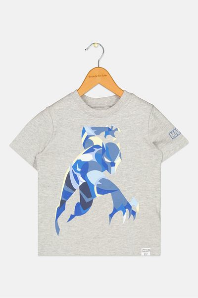 GAP X Marvel Toddlers Boy Super Hero Graphic Print T-shirt, Grey