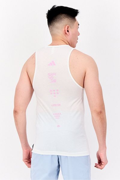 adidas Men Sportswear Fit Sleeveless Training Top, White