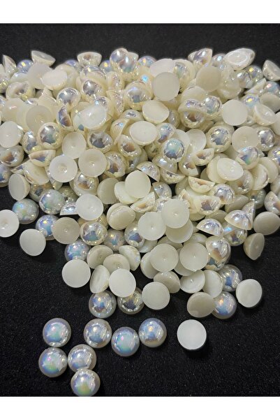 BEİLYS COSMETİCS & ACCESSORY 50 grame-8 mm mărgele rotunde de jumătate de per...