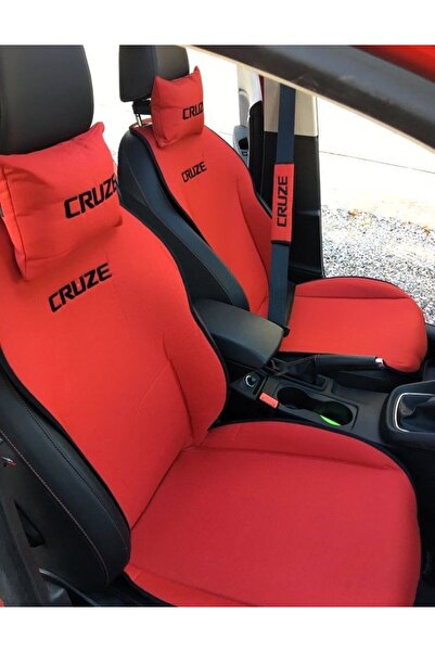 STİLİX GARAGE CHEVROLET CRUZE Бродирана предна двойна възглавница за кола 2 в...
