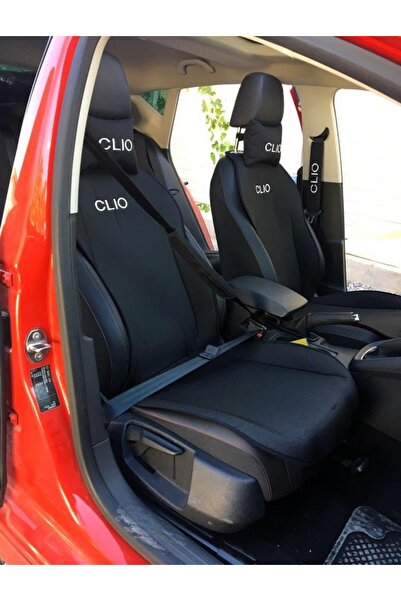 STİLİX GARAGE Renault Clio Pernă de scaun auto dublă brodată față, 2 perne pe...