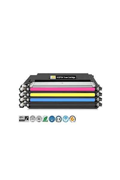HP 117A Muadil Toner Seti (W2070A-W2071A-W2072A-W2073A) 4 Renk Çipli 150a 150nw 178nw 179fnw Uyumlu