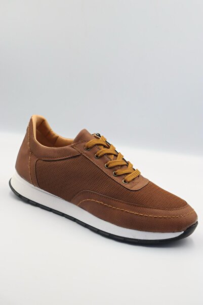 Sanvio Tarzkar Erkek Taba Günlük Esnek Rahat Dikişli Hafif Eva Taban Yürüyüş Garantili Spor Ayakkabı Sneakers