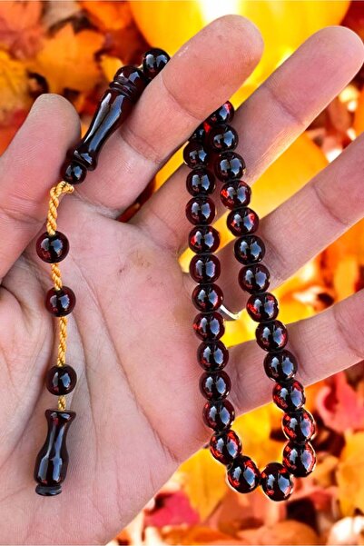 Atolyezone Sertifikalı Usta Işçilikli Sıkma Sistemli Kan Kırmızı Ateş Kehriba...