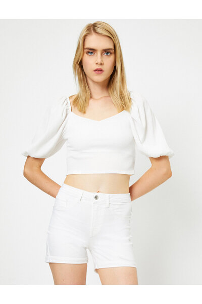 Koton Τζιν σορτς με λεπτομέρεια τσέπης