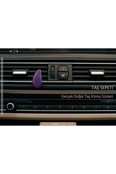 TAŞ SEPETİ ملحقات طوربيد الجناح الأرجواني - ديكورات سيارة مكيفة من حجر الجمشت الطبيعي الحقيقي