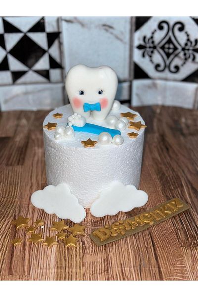 by şeyda palancı My First Tooth from Sugar Dough & Tooth Wheat Pastry Figures Baby Boy