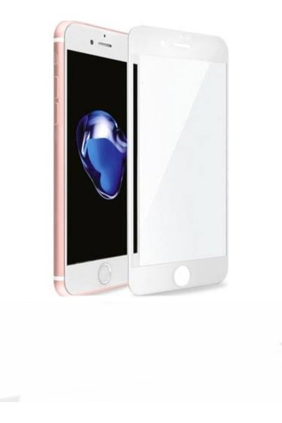 kardemticaret Iphone 6 Plus Beyaz Tam Kaplayan Temperli Cam Ekran Koruyucu