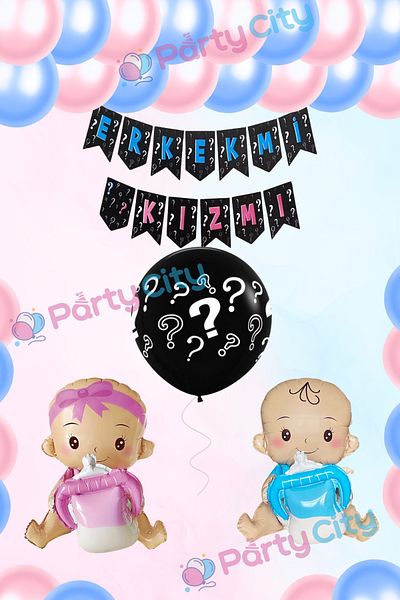 Party City Baby Reveal Party - Girl or Boysequin Balloon Concept