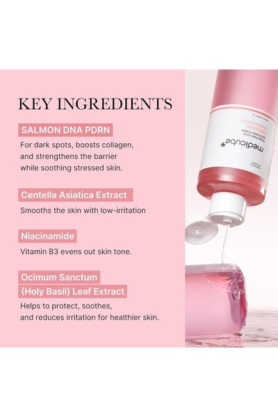 Medicube Medicube Soothing Pink Toner, a glowing pink toner to enhance, calm, and even out skin tone, 250ml