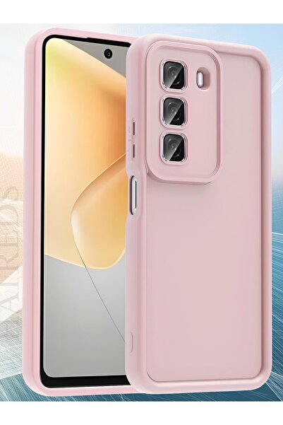 Hatreds İnfinix Hot 50 4G Kılıf Kamera Korumalı Kenar Çıkıntılı Soft Renkli S...