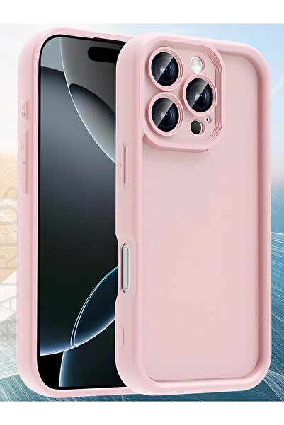 Hatreds Apple iPhone 16 Pro Max Kılıf Kamera Korumalı Kenar Çıkıntılı Soft Re...