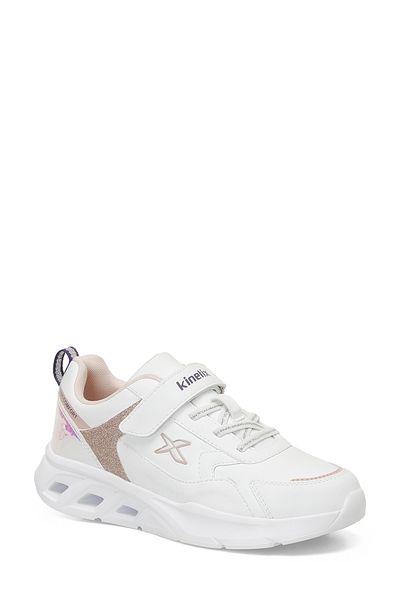 Kinetix FERGUS J F 4PR - Pantofi albi pentru fete