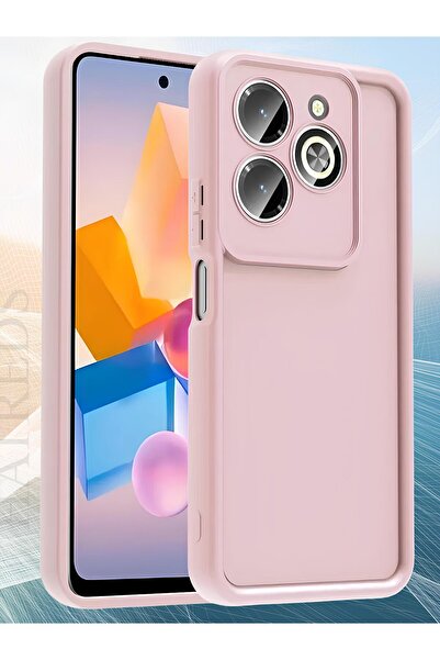 Hatreds İnfinix Hot 40İ Kılıf Kamera Korumalı Kenar Çıkıntılı Soft Renkli Sil...