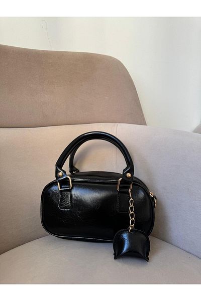 Moda Sekiz Geantă de umăr mini din piele lăcuită pentru femei