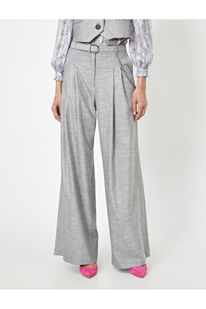 Koton Zincir Detaylı Geniş Kesim Pantolon