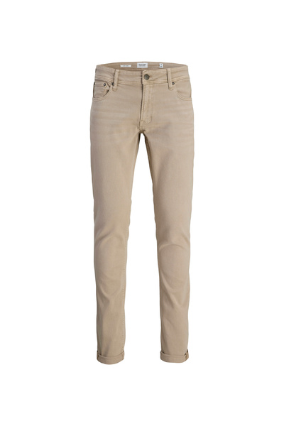 Jack & Jones Normal Bel Dar Bej Erkek Chino Pantolon JPSTGLENN ETHAN ICON PANT